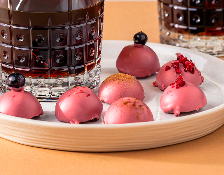 Les bonbons et les truffes font toujours recette. Et avec un enrobage rose, vous leur donnez un air de bien-être sur toute la ligne.